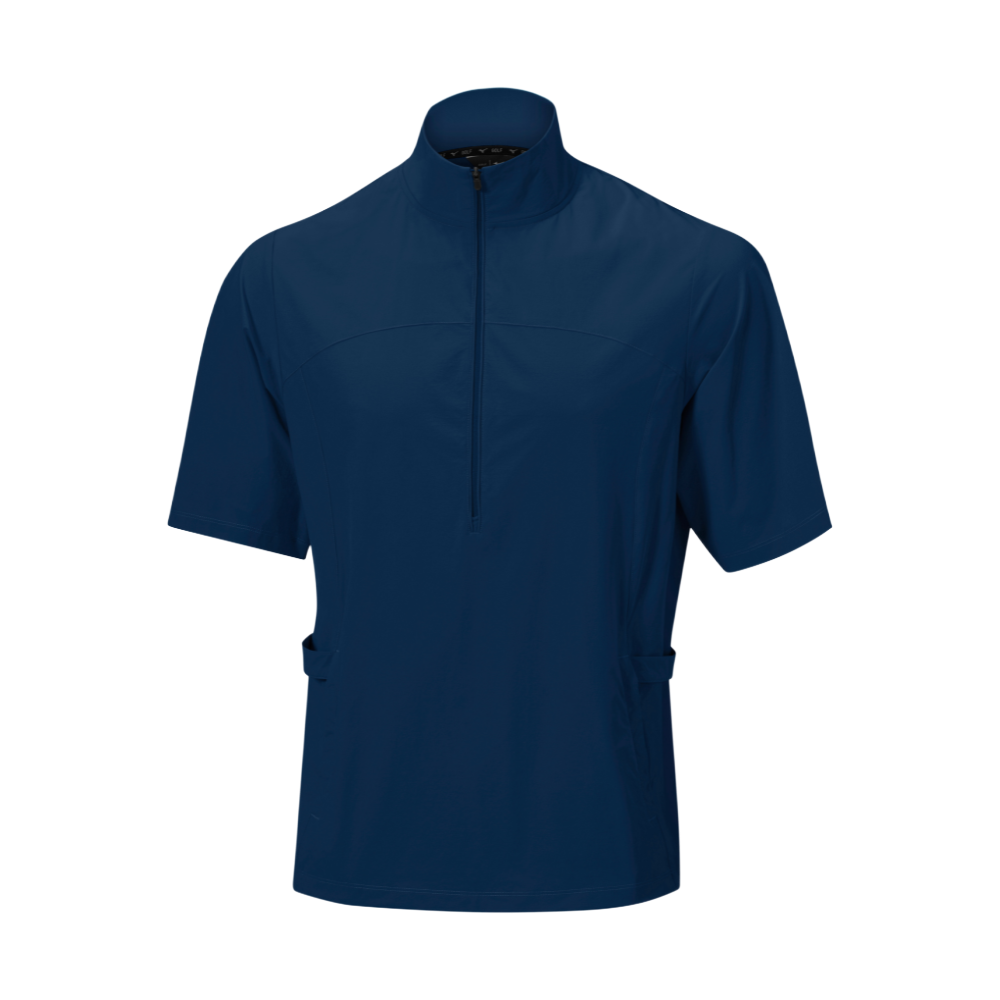 Mizuno Motion Half Zip Waterrepellent Light Wind Top Estate Bleu Homme TailleXL